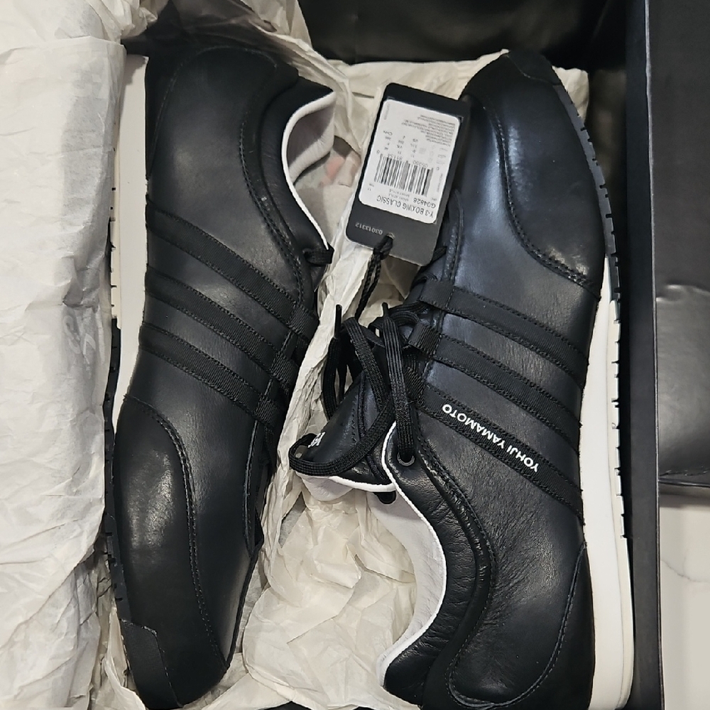 Adidas Y-3 Yohji Yamamoto Black Boxing Sneakers, 11.5